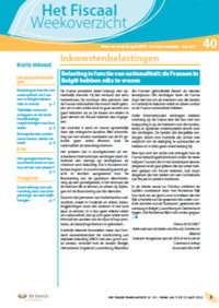 Het Fiscaal Weekoverzicht